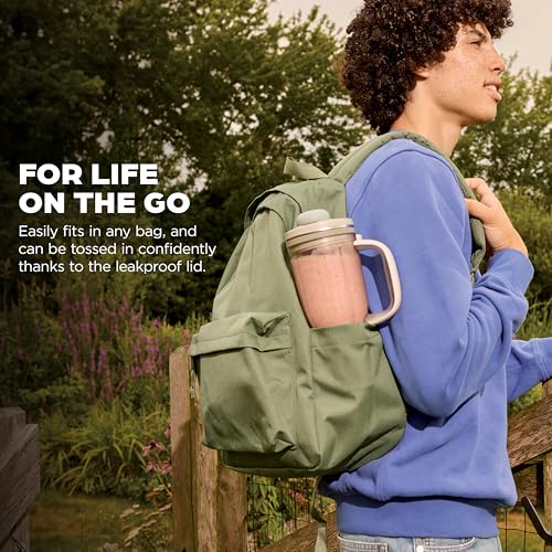 Ninja BlendBOSS | Personal Smoothie Tumbler | 26oz Travel Tumbler w/Leakproof Lid, Detachable Straw & Integrated Chug Spout | Dishwasher Safe & BPA Free | Stone Mint | XSKDB326SLST | 2025 Release #3