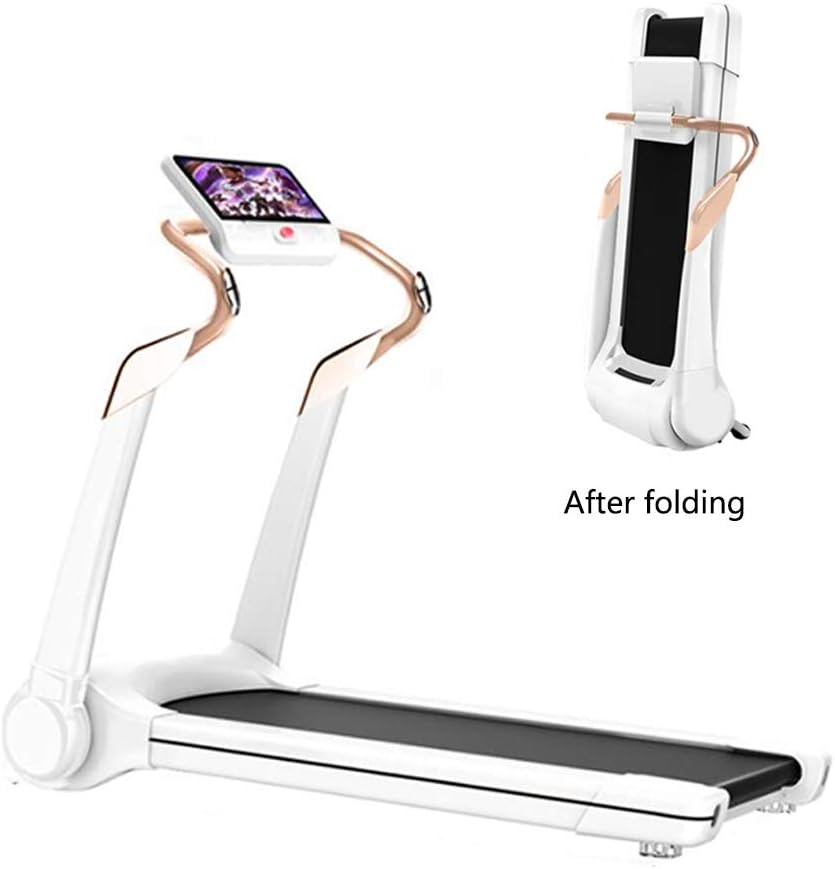 Folding Treadmill Running Machine for Home,2.0HP Motor Speakers Auto Lube Pulse Sensors,Compact Electric Treadmill Walking Machine Cardio Fitness Running Exercise Folds Away Home Office Use