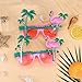 ZJIVQO 2pcs Flame Bird Decorative Glasses, Moltres Glasses, Hawaiian Party Sunglasses for Party, Beach Photo