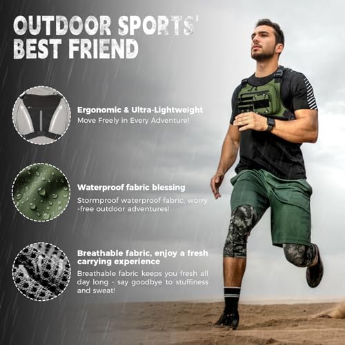 Koculemi Outdoor Sports Chest Bag for Men Secure Comfortable Carry - Image 4