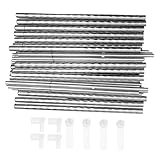 LOLIPPYY Moskitonetz Ständer Edelstahl Stabiler Baldachin Rahmen für Bett Dreiteiliges Moskitonetz...