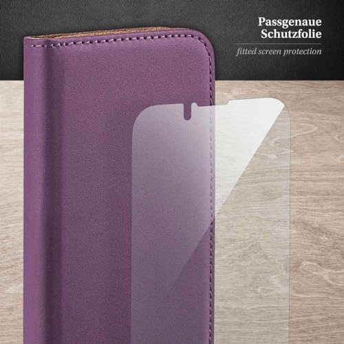 Coque iPhone 13 Pro Max violette moex en cuir synthétique haut de gamme - 6