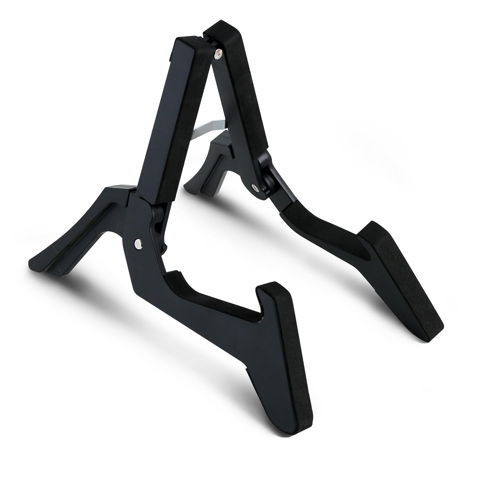 EASTROCK Klappbarer Ukulele Ständer ABS Ständer für Mandolinen/Violinen verstellbarer tragbarer Instrument für Ukulele Zubehör,Geeignet für Anfänger, Erwachsene und Profi-Künstler(Schwarz)