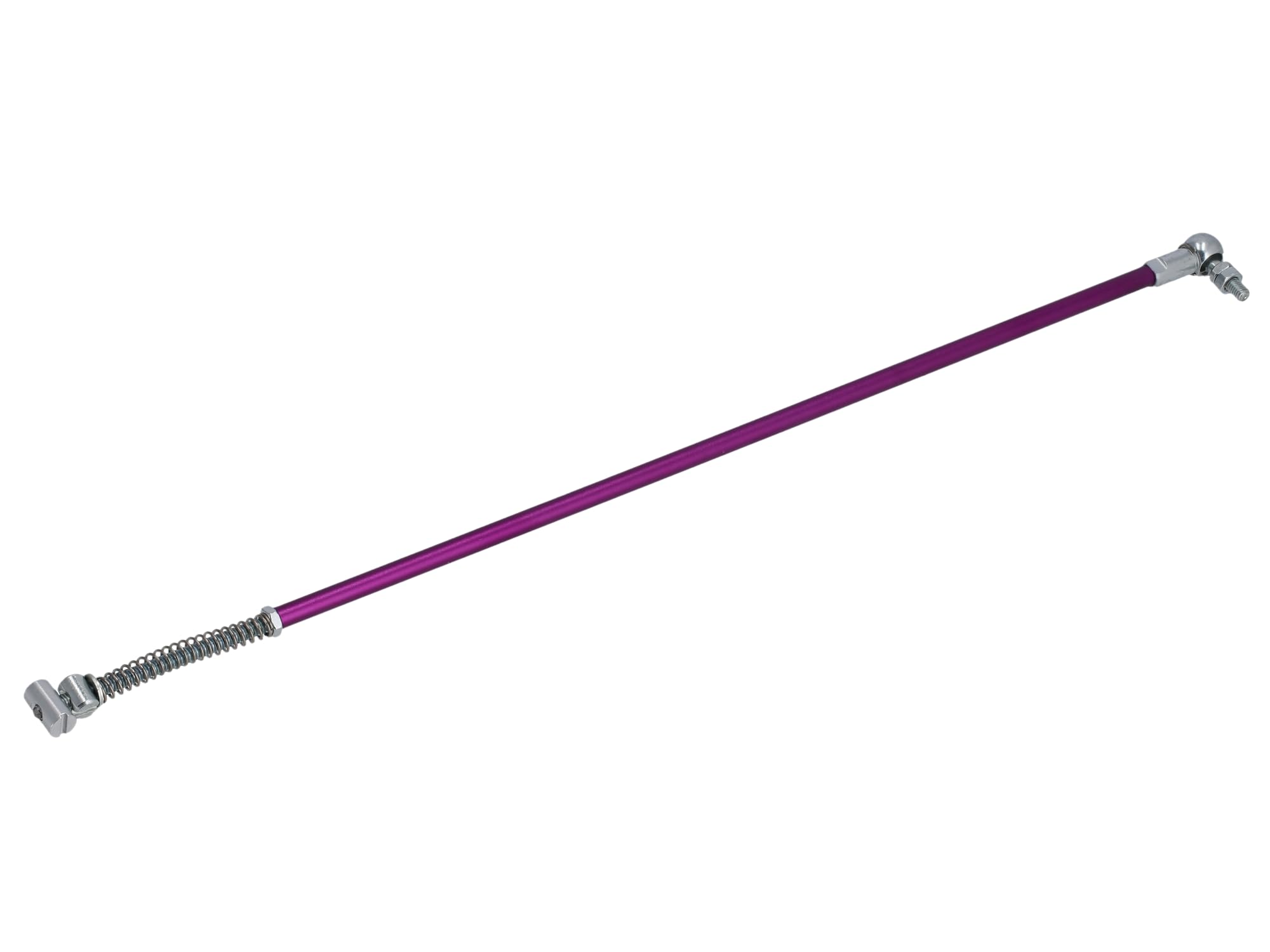 Racing Bremsgestänge 485mm, Kugelgelagert, Violett eloxiert - für Simson S50, S51, S53, S60, S70