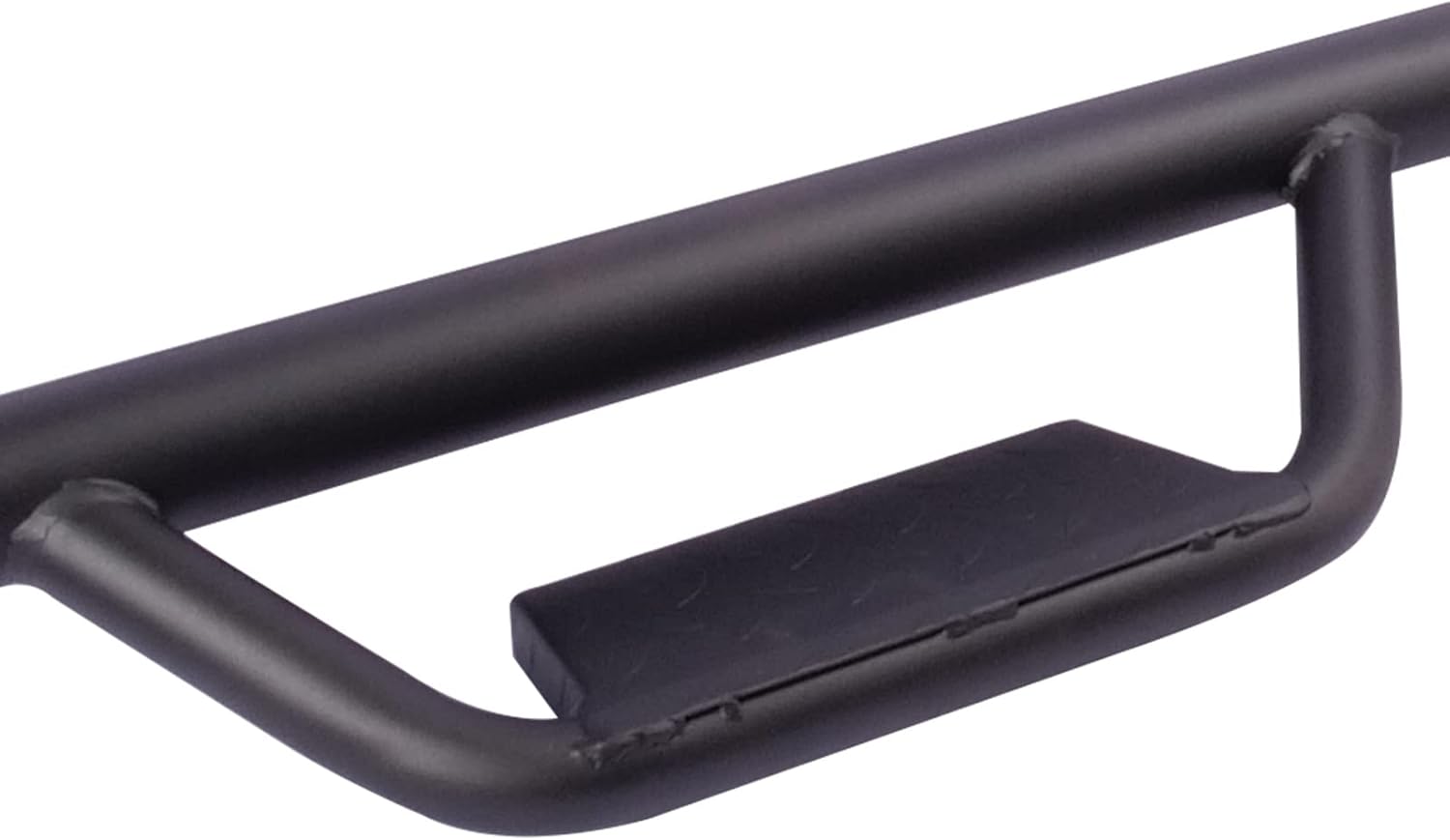 Side Steps Running Board Compatible with Jeep Wrangler JK JKU Unlimited 2007-2018 4 Doors Only, Matte Black Powder Coated Steel Non-Slip Nerf Bars Off-Road Rock Rails