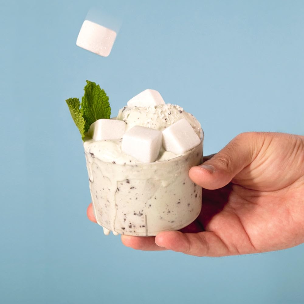 TEA SHOP - Marble Ice Cubes - Cubitos de Mármol Blanco para Mantener Fría las Bebidas - Accesorios para té o infusiones