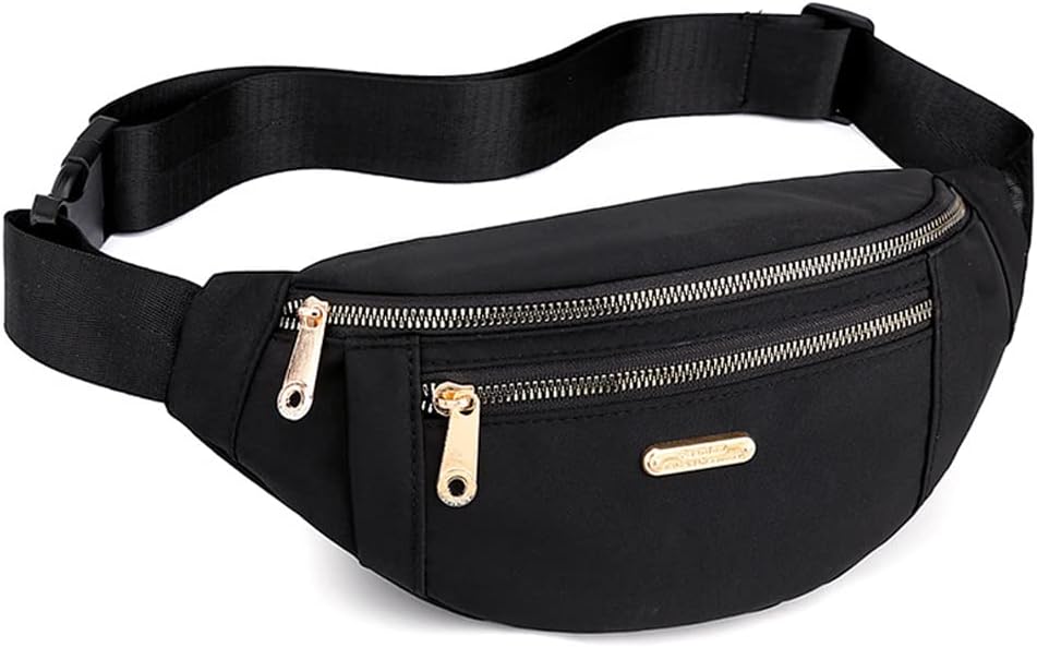 Waist Bags for Women Girls with Adjustable Strap, Stylish Bumbag Chest Bag Waterproof Fanny Bag, Oxford Cloth Waist Pack Outdoor Hiking Running Travel