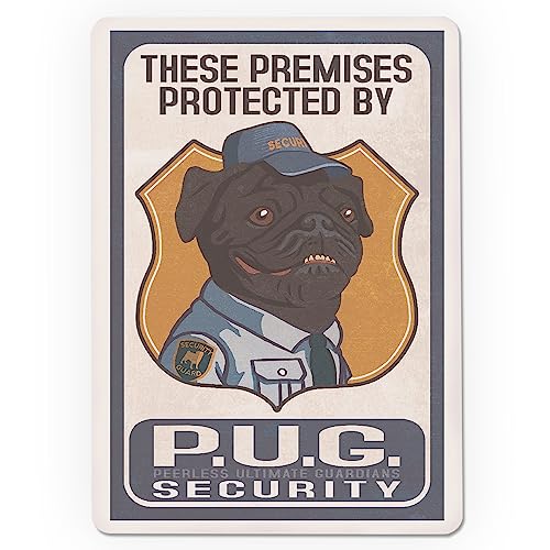 Lantern Press Pug Security Baraja Póker 52 Cartas miniatura 3
