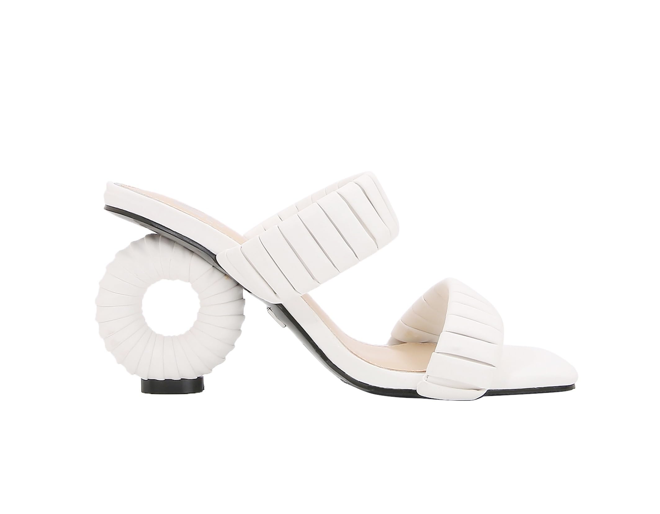 Ninety Union Ash Pleaded Straps Donut Heel Slide