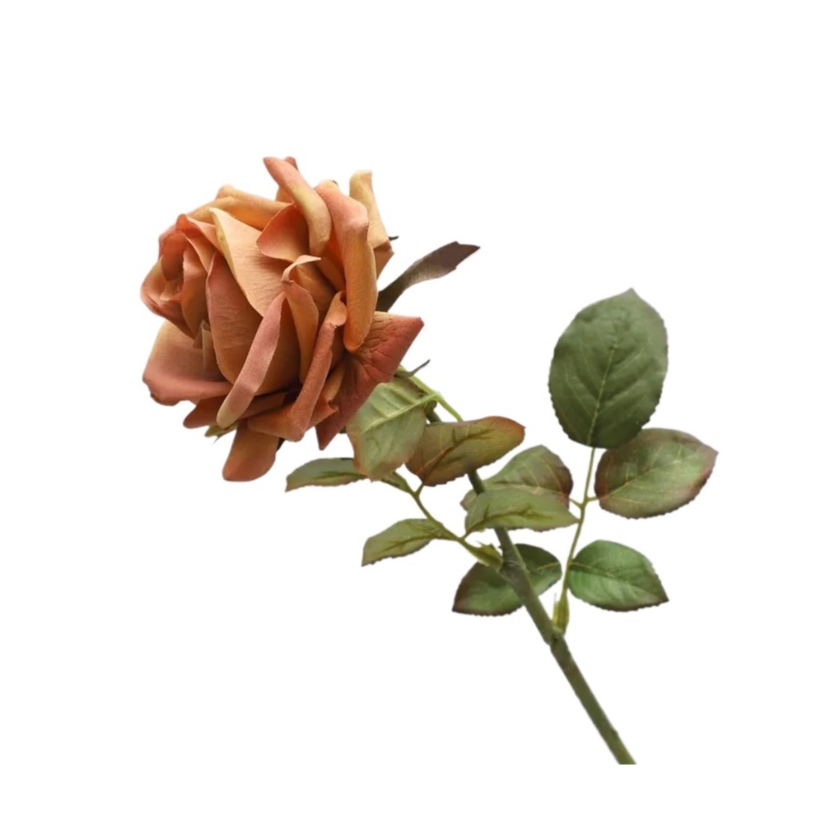Casetlong 5Pcs Artificial Flowers Wedding Decor Bouquet Home Room Decoration Party Floral(Autumn orange)