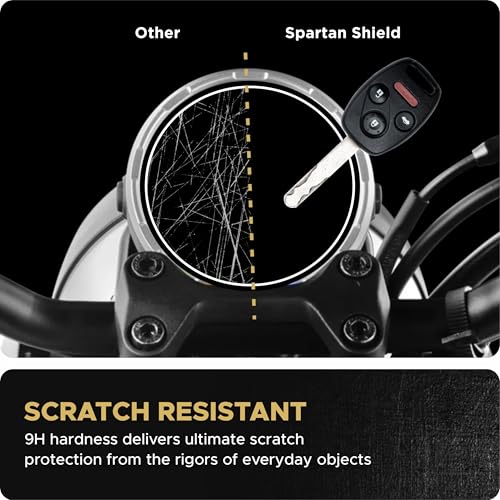 Image of Spartan Shield [2 PACK Digital Meter Screen Guard For YAMAHA XSR 155 || Speedometer TFT Display Protector | Scratch Resistant | Xsr155 Instrument Cluster Cover Accessories 2025+ [Not Tempered Glass]