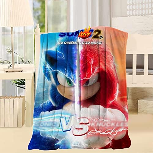 Anime Cartoon Throw Blanket Ultra Soft Micro Fleece Blanket Lightweight Cozy Air Conditioner Blanket for Kids Adults for Couch Bed Sofa(40X50inch)