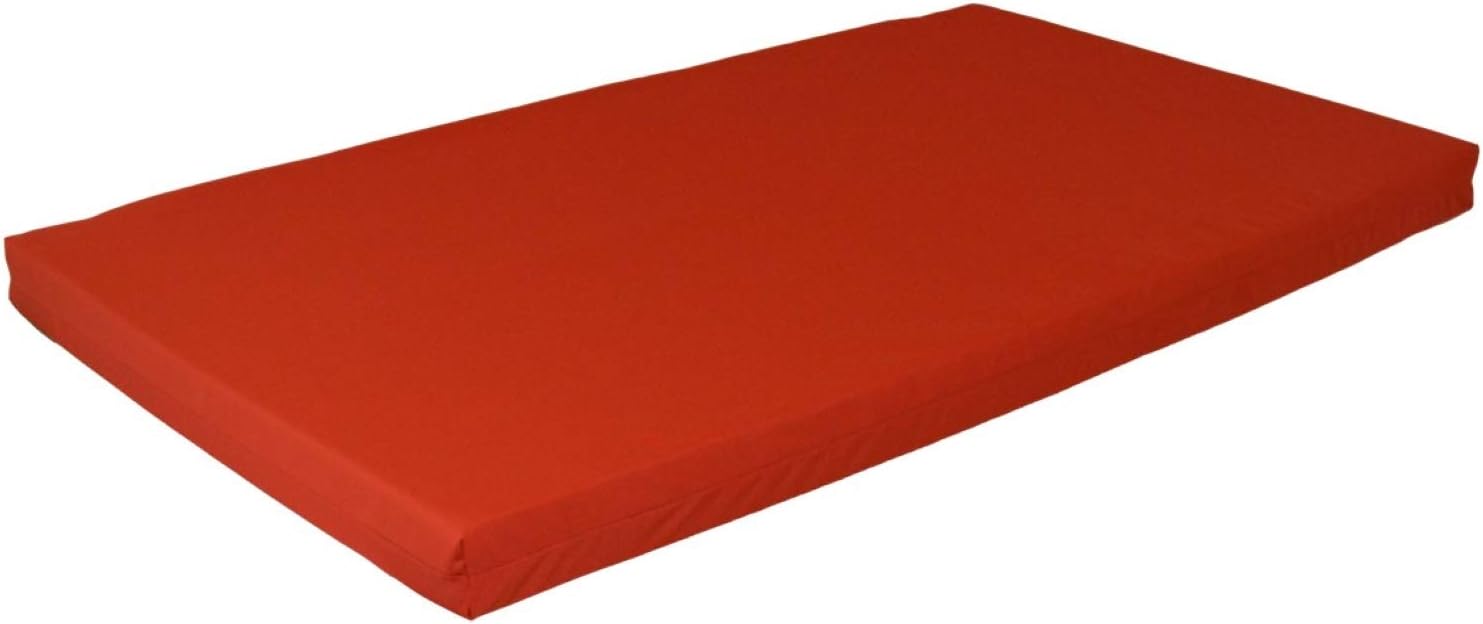 Furniture Barn USA 5' Swing Bed Cushion, 4" Thick, Red