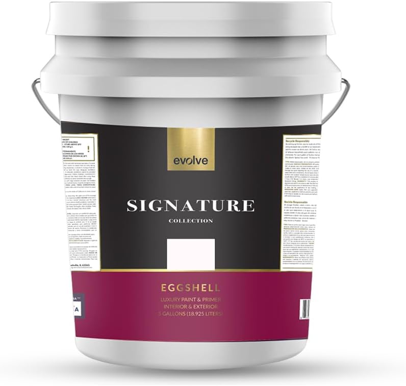 EVOLVE Signature Paint & Primer – Eggshell Ivory White (5 gal)