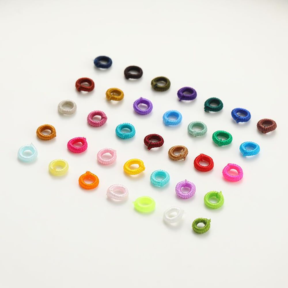 100PCS 6mm Chinese Knot Coil,Round Small Pineapple Buckle,Satin Nylon Cord Thread for Bracelets DIY Arts Crafts, Bracelet, Necklace, Jewelry Making,Chinese Knot Accessory