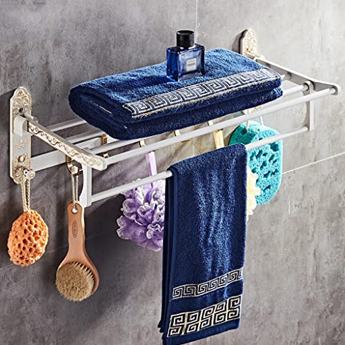 Porte-serviettes mural en aluminium pour une salle de bain ordonnée