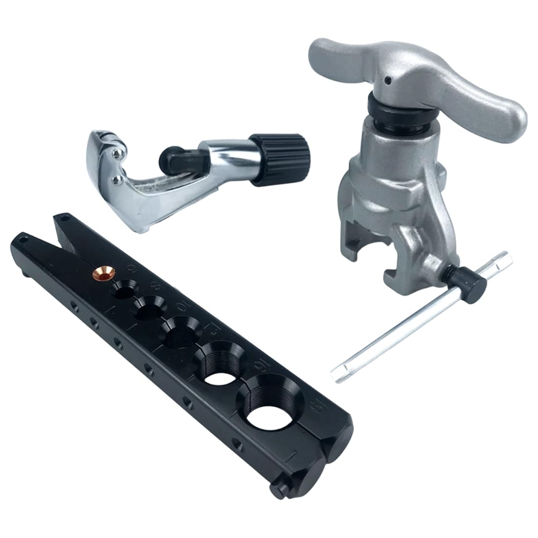 Aundhegrtt As Shown Inch/Metric Single Splint Eccentric Tube Expander Air Conditioner Copper Pipe Bellmouth Eccentric Flaring Tool