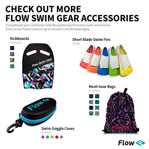 Flow Bungee Goggle Strap Kit (2-Pack) - Universal Adjustable Replacement Straps For Swim Goggles (Neon Green) #TOP5