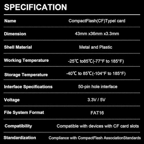 Image of Industrial Compact Flash Memory Card 64MB 2pack FAT16 Type I for Industrial Equipment Vintage Digital Cameras