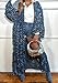 Vakkest Women's Ripped Denim Cardigan Long Jacket Distressed Jean Open Front Kimono Robe Duster Outerwear Trench Coat