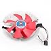 Ruilogod PC CPU Cooler Wentylator Radiator 3 piny czerwony dla Inter LGA775 AMD 754
