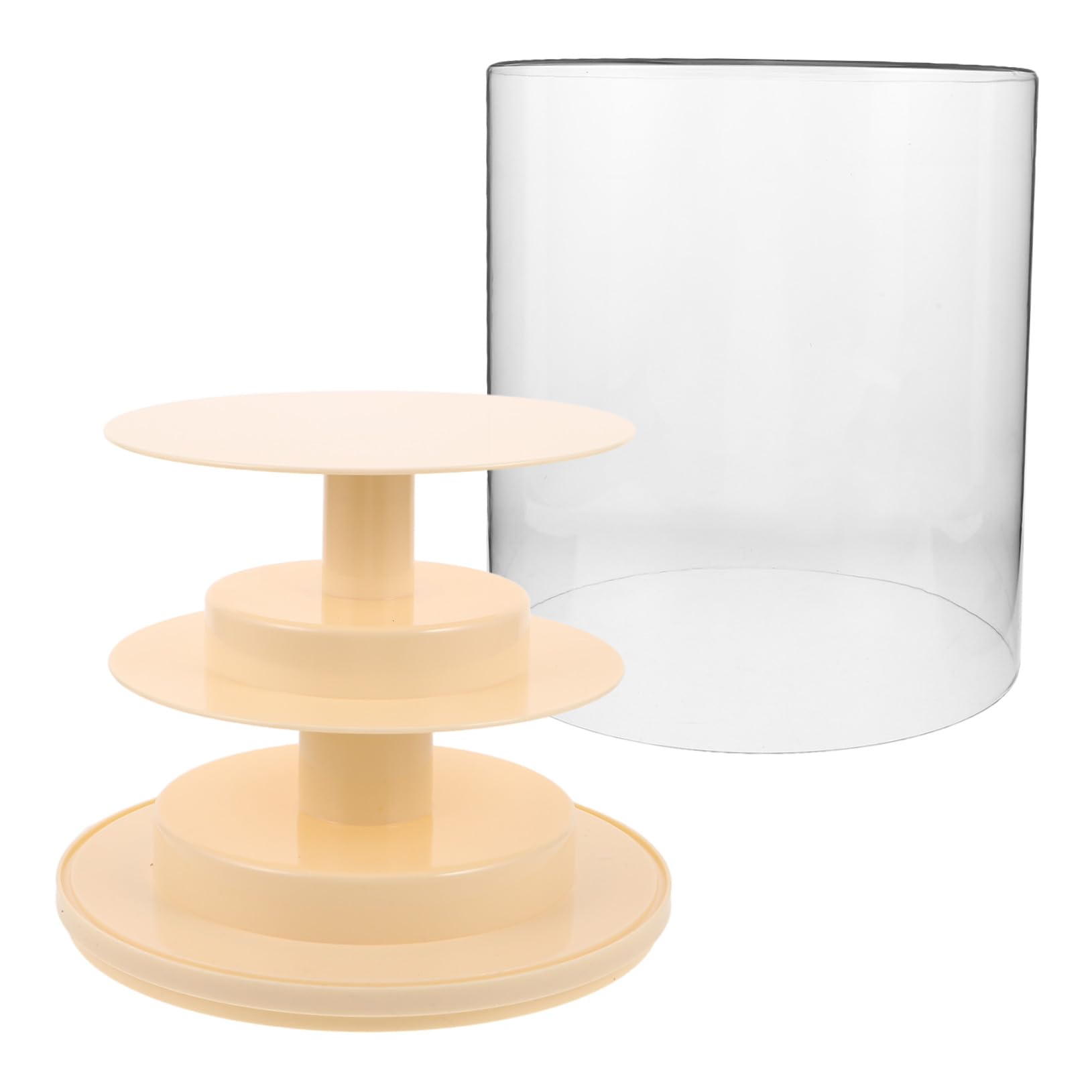 Healifty Vitrina Giratoria Transparente De Acrílico Caja De Almacenamiento para Figuras De Acción Vitrina para Colección para Exhibir Minifiguras Escritorio Prueba De Polvo