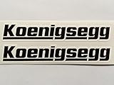 2 Koenigsegg Name Die Cut Decals