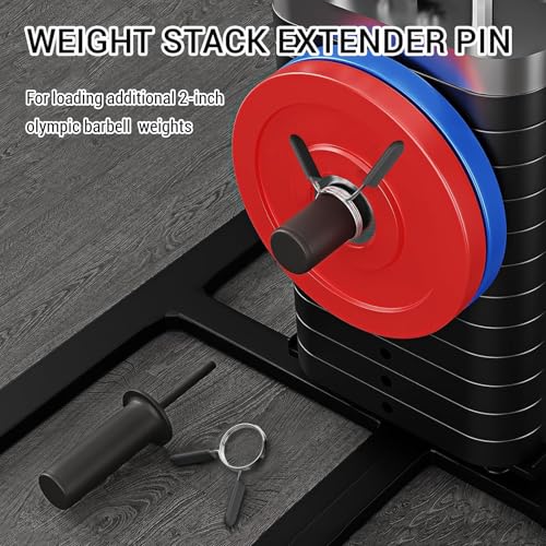 Weight Stack Pin with Spring Clip Collar – Gym Pin for Weight Stack Machine, Weight Stack Extender Pin Strength Training Equipment for Commercial Gym and Home Gym by Fosegei - Image 4