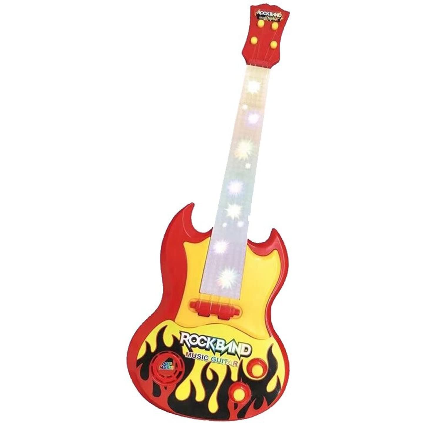 Kmc kidoz Latest Model Rock Band Guitar Toy, Battery Operated with Music and Lights Guitar for Kids Children’s, Musical Instrument Learning Educational Toys for Toddler Boys Girls (Color May Vary) (B0CKVYDQZB) Amazon Price History, Amazon Price Tracker
