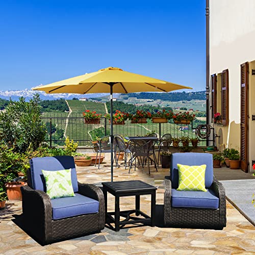 Garden Lucky 9Ft Patio Umbrella Replacement Canopy Market Umbrella Top Outdoor Umbrella Canopy For 8 Ribs Umbrella Yellow #TOP7