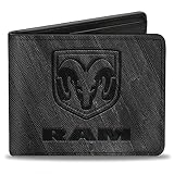 Buckle-Down mens Buckle-down Bifold Wallet Ram Reisezubehr Bi Fold Brieftasche, Schwarz, 4 EU