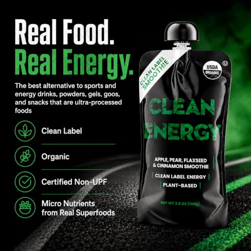 Image of Clean Energy Organic Smoothie Pouches, Healthy Snacks, Real Energy - 8 Pack