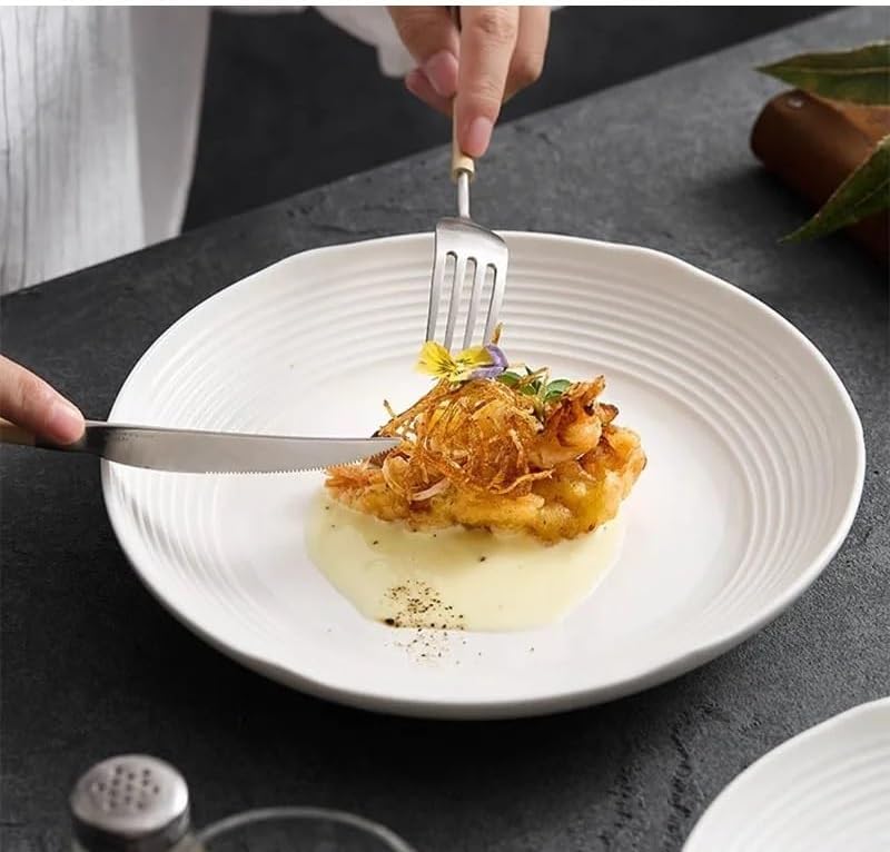 Dessert Plates Ceramic Deep Plate Restaurant Salad Plate Pasta Plate Soup Plate Dessert Plate Tableware Dessert Plate