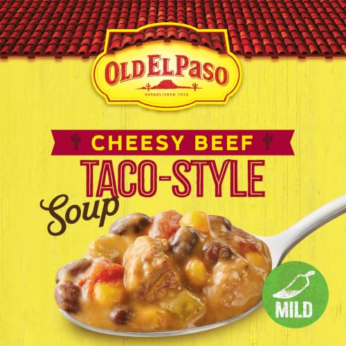 Image of Old El Paso Cheesy Beef Taco-Style Soup, Mild, Gluten Free, 18 oz