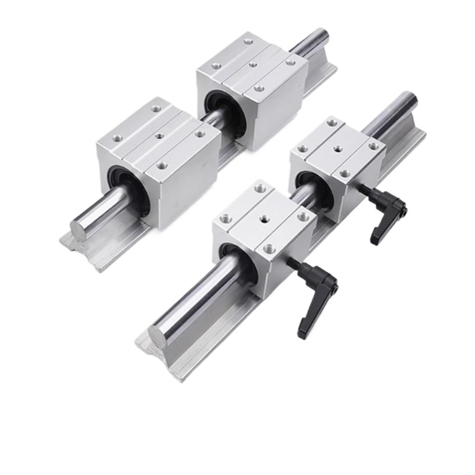 Movimiento suave con bloques de rodamiento y rieles lineales SBR12 1