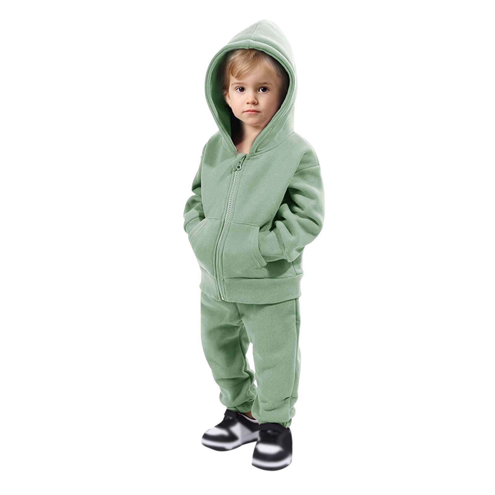 Generisch Maglione natalizio per bambini, set di abbigliamento sportivo per bambini, per ragazzi e ragazze, con cappuccio, più caldo a maniche lunghe