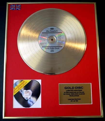 GLEN CAMPBELL/Cd Gold Disc Record Limited Edition/TWENTY GOLDEN GREATS