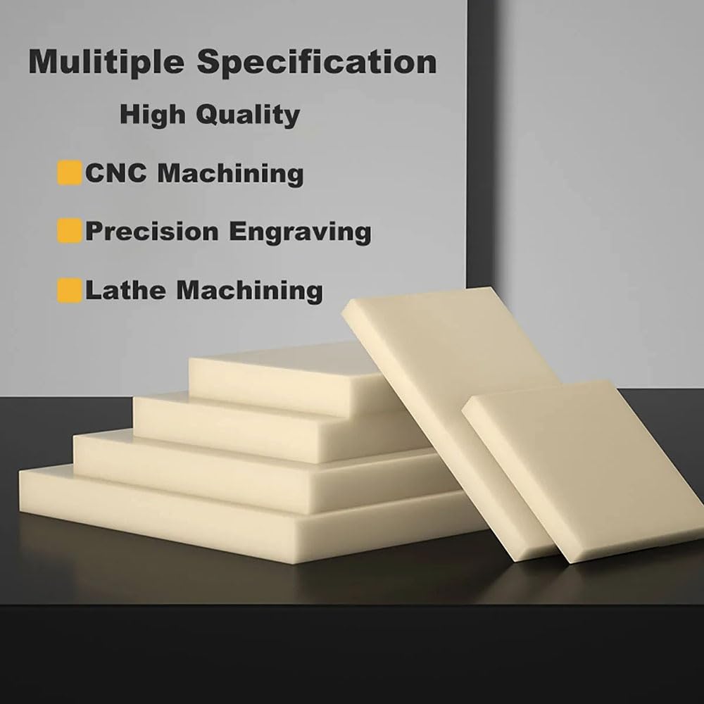 Foglio in ABS premium 300x300 mm - Finitura durevole, rigida e liscia per, prototipazione e modellismo, 1 pezzo in nero o beige(Black,300x300x5mm)