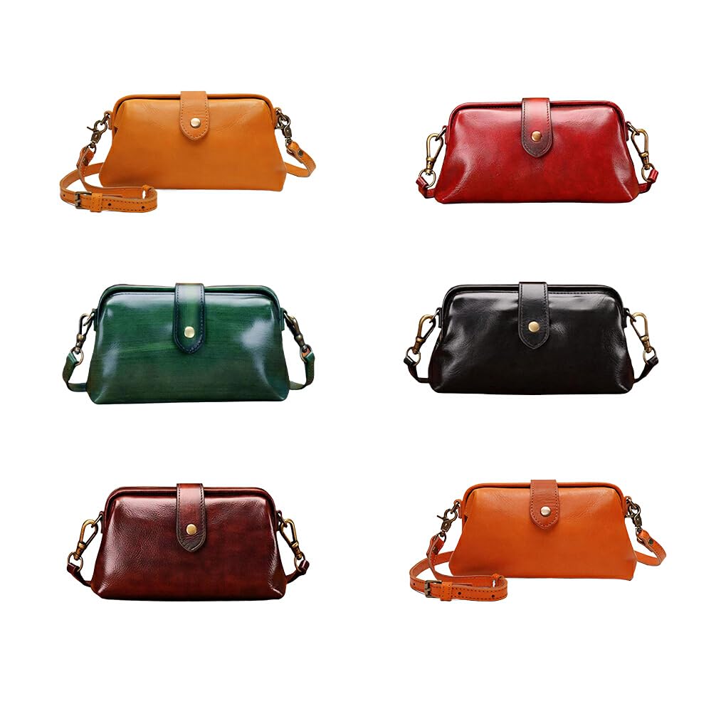Bolso de hombro de cuero con detalles en latón y acero inoxidable FORHigh Materiales El bolso de hombro está hecho de cuero PU Marrón