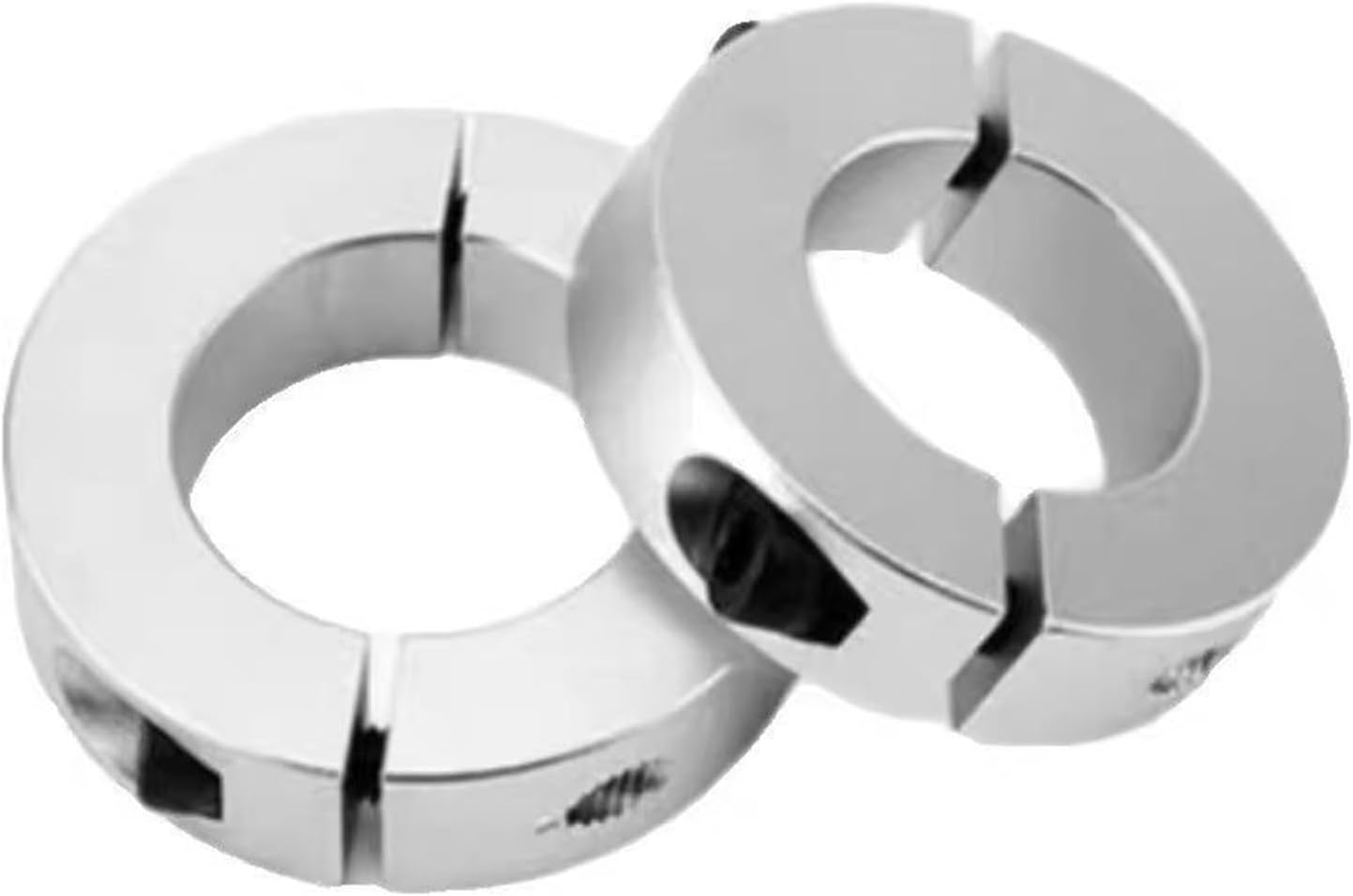 Shaft Stop Collar Double Split, Machine Tools Open Type Split Shaft Collar Aluminum Alloy Multiple Sizes(55x90x22)