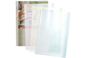 6-Pack Clear Textbook Covers by ONLYKXY - Safeguarding Knowledge in Style