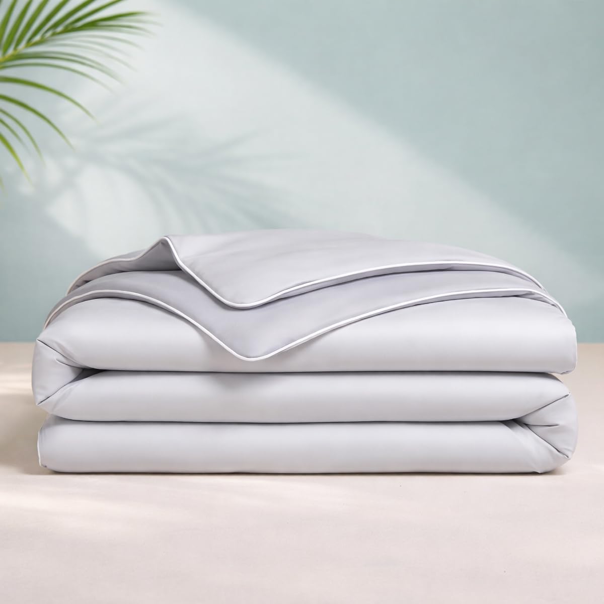 Couette d'été fraîche en mica élasthanne respirante et lavable pour lit douillet
