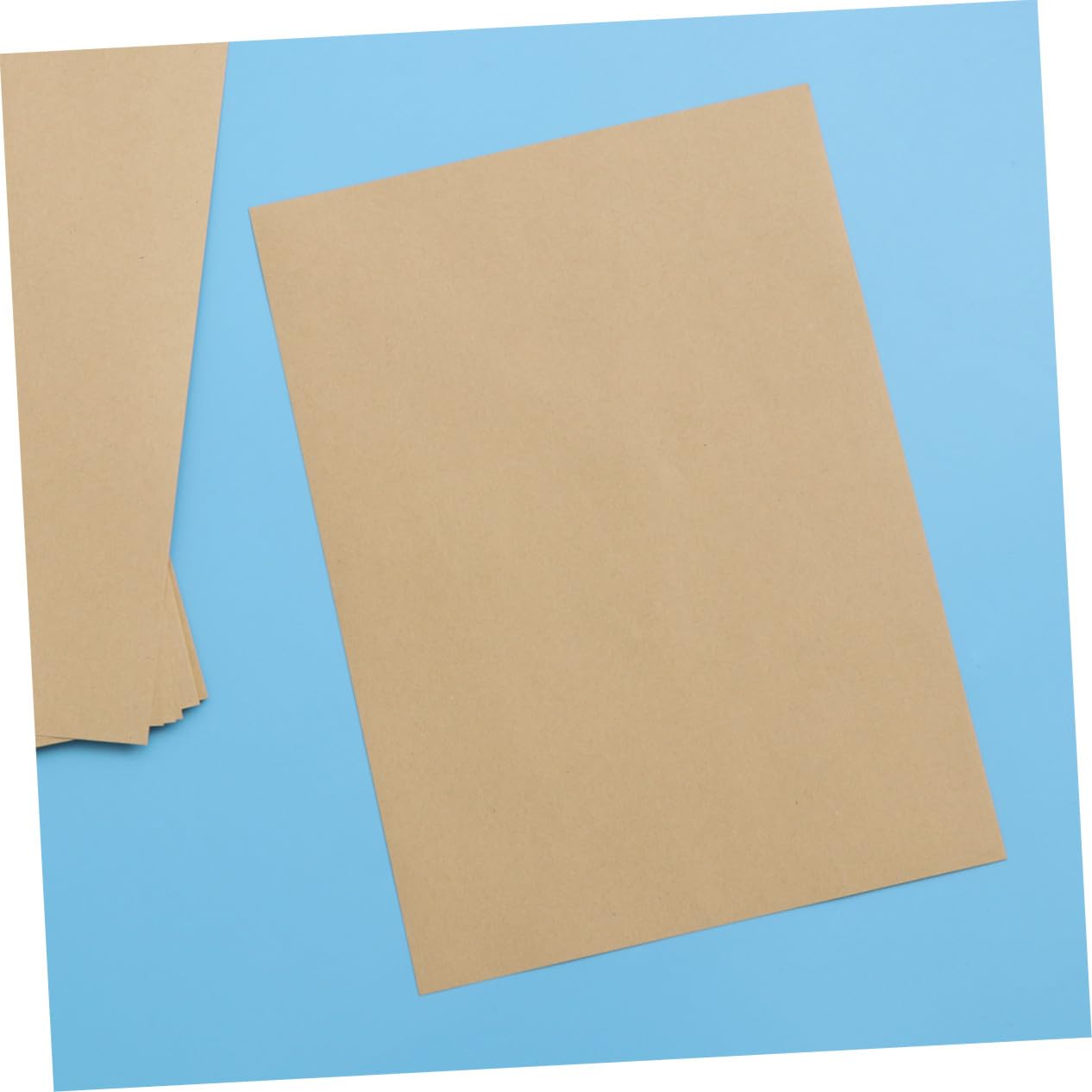 Homoyoyo 100blätter Kraftpapier Unbedruckt Blankopapier für Schreiben Briefpapier Retro Geeignet für Kalligrafie DIY Bastelmaterial
