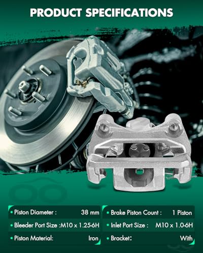 Image of SCITOO Rear Left+Right Brake Calipers With Bracket 19B3358 19B3359 Compatible For Acura TSX 2009-2014,For Honda For Accord 2008-2012
