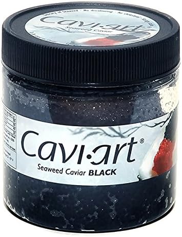 Caviart Award-winning VEGAN Caviar - Black Seaweed Flavor 3.5 oz (Black Caviart)