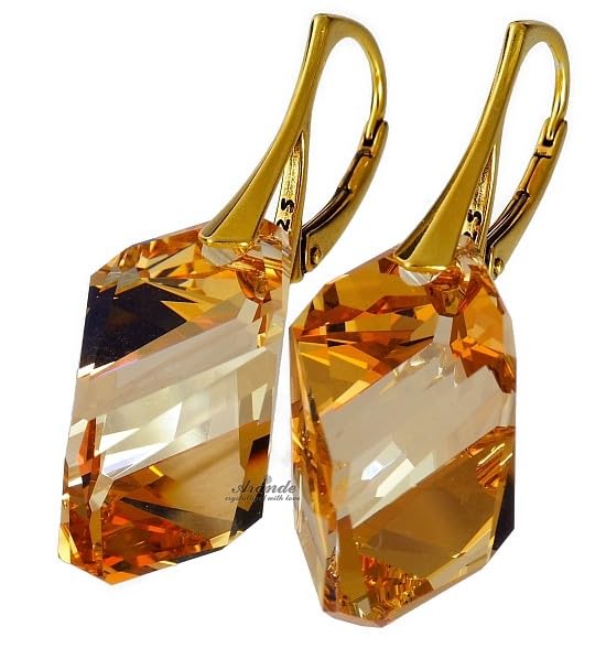 Conjunto de pendientes y colgante ARANDE de plata y oro para deslumbrar en cenas de gala