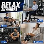 Massager de jambe sans fil avec 3 Modes de massage et de chauffage, masseur portable de veau, paillettes réglables, tissu Oxford lavable, pour la maison, bureau, salle de gymnastique