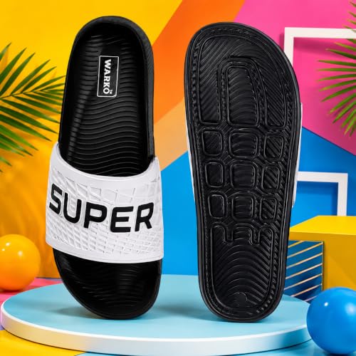 Image of WARKO Slippers For Men | Stylish Chappal For Boys | Soft Cushioned EVA Slides Slipper | Casual FlipFlop Daily Wear Footwear | Indoor Outdoor Use
