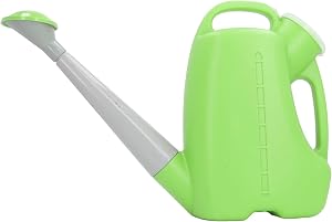 Watering Can, Flower Watering Can PP Big Nozzle Water Level Indicator for Farm (Green)