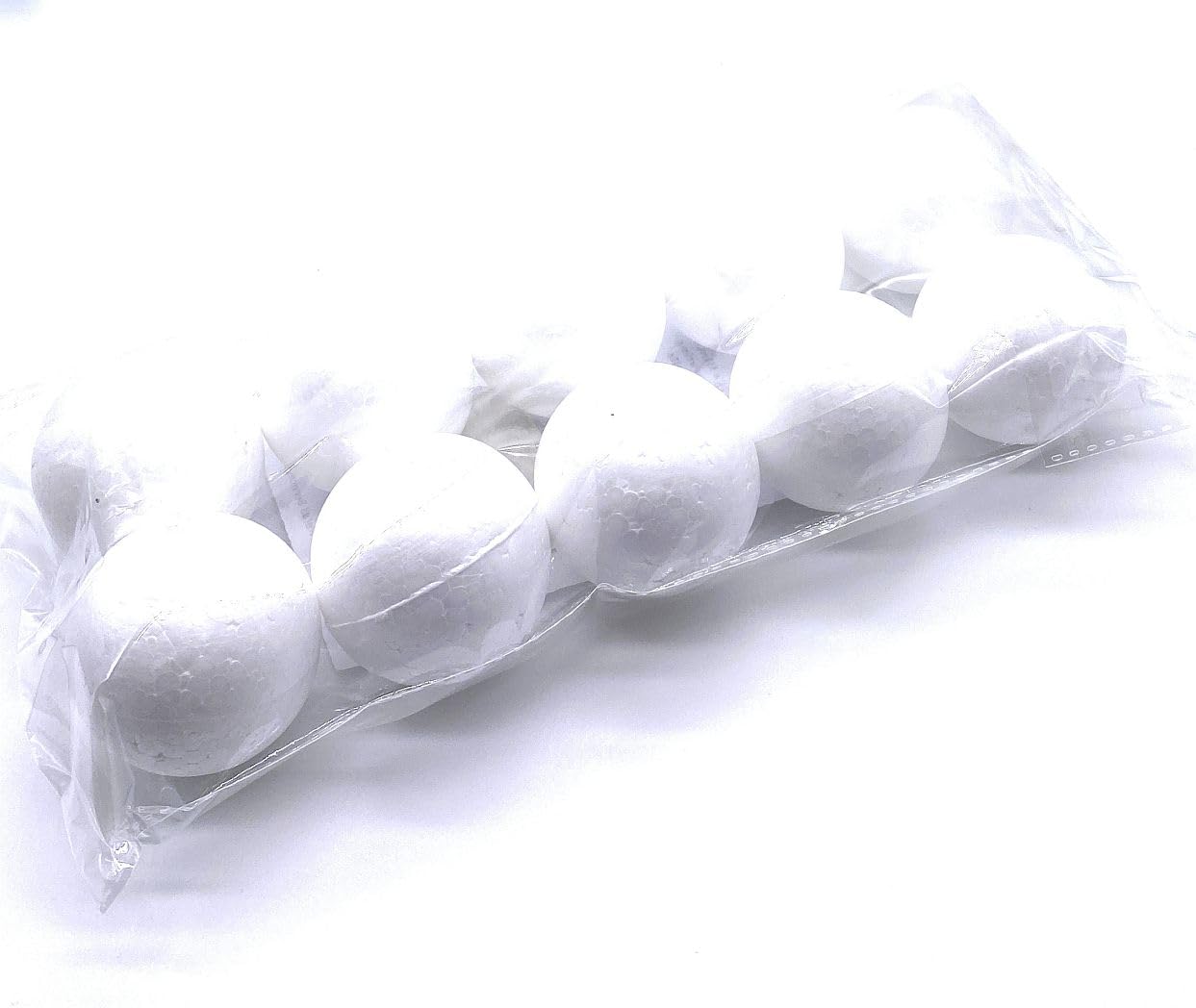 Lexicon Select Small Polystyrene Balls - 5cm diamter - Pack of 10 Make your own Christmas Baubles, Decoration and other Craft